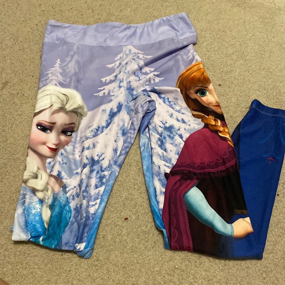 Disney frozen leggings - womens medium